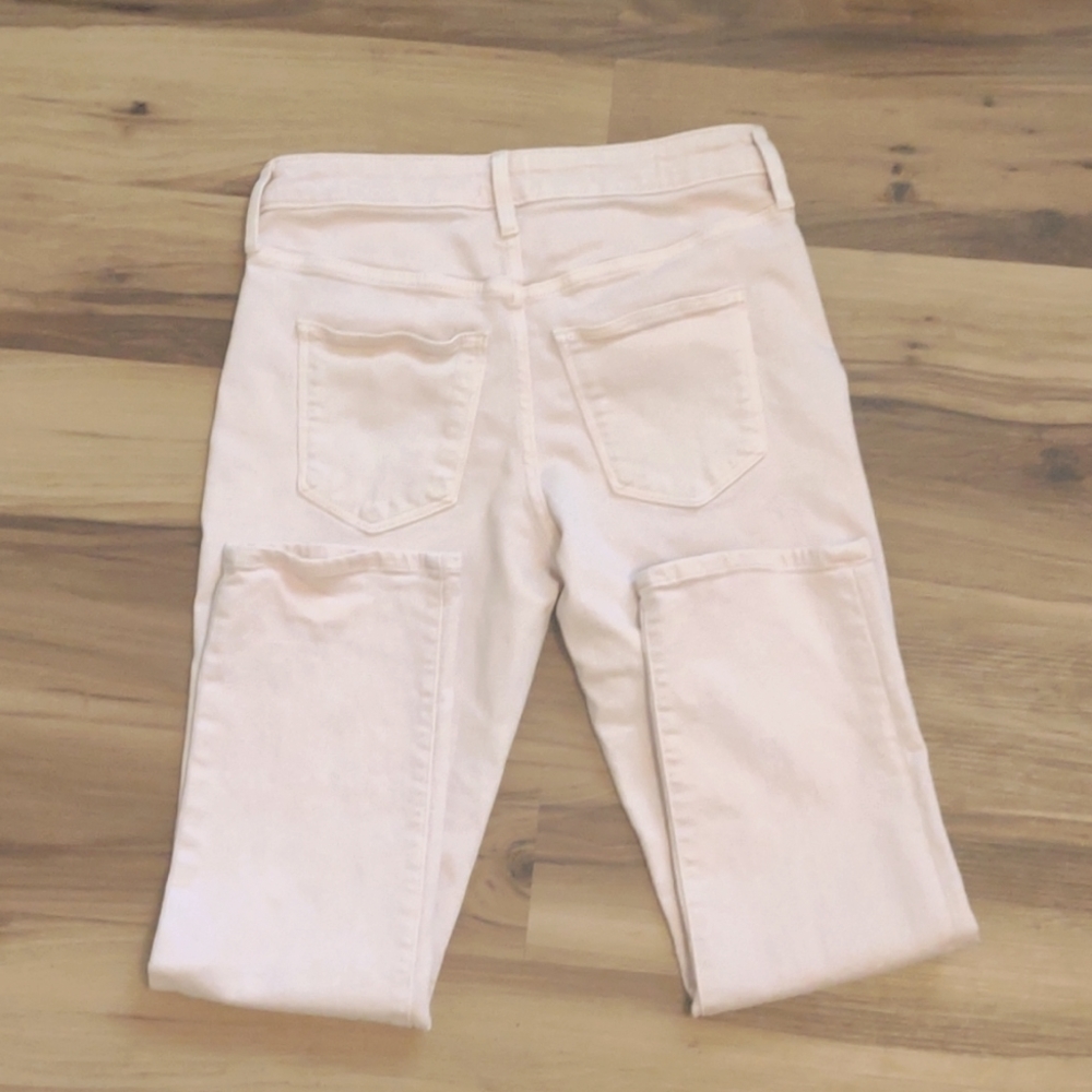 Universal Thread jeans Size 2/26 pastel pink high rise slim straight button-fly - Picture 4 of 9